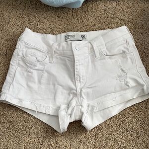 abercrombie & fitch low rise jean shorts